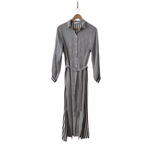 Sita Murt Striped Long Sleeve Shirt Dress